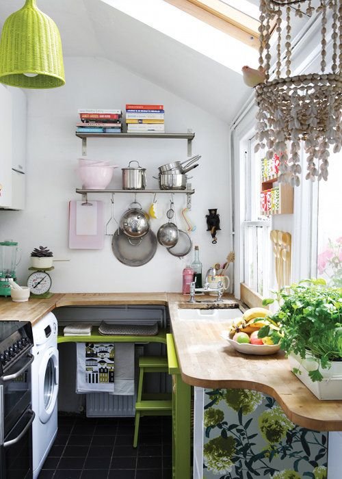 Verde en la cocina