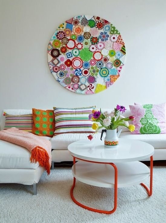 Ideas para decorar con ganchillo Decorar las paredes con crochet