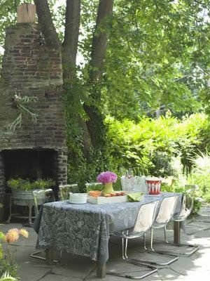 Mesa de comedor para el jardín