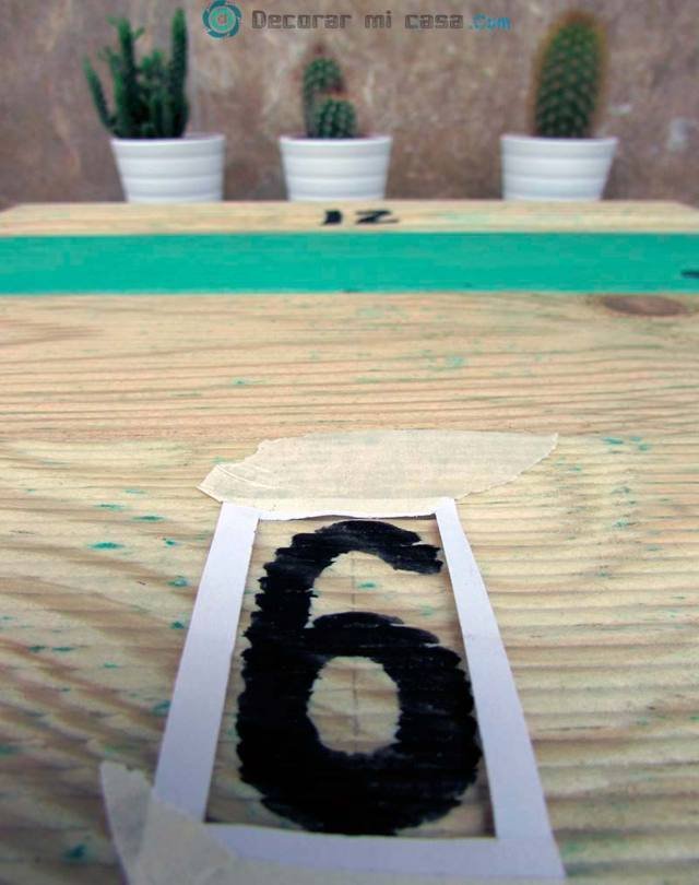Números reloj DIY
