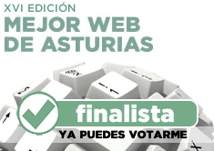 Sello finalista Mejor Web de Asturias