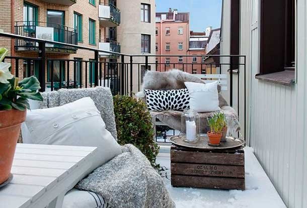 Decora tu terraza en invierno