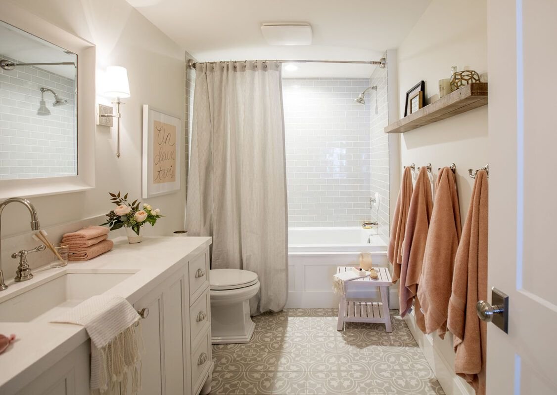 Baño en la casa de Jillian Harris