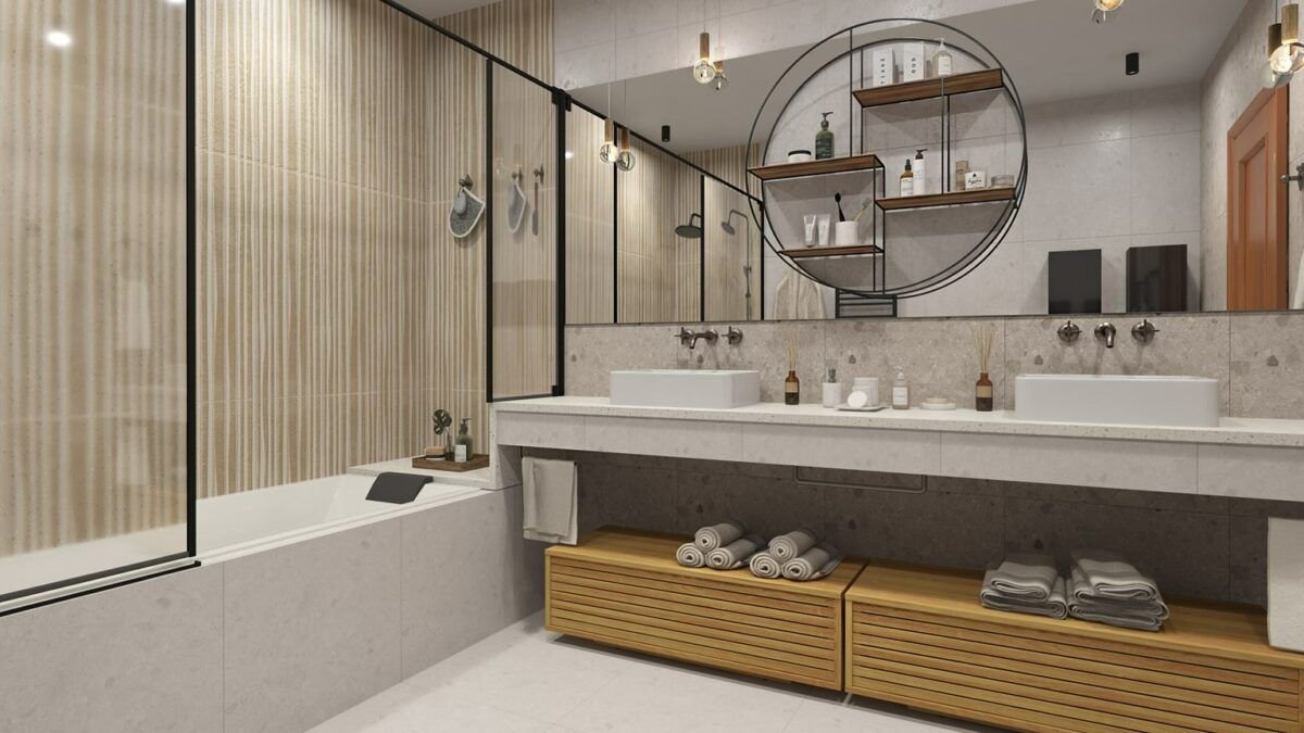 Baño diseñado por interiorismo online