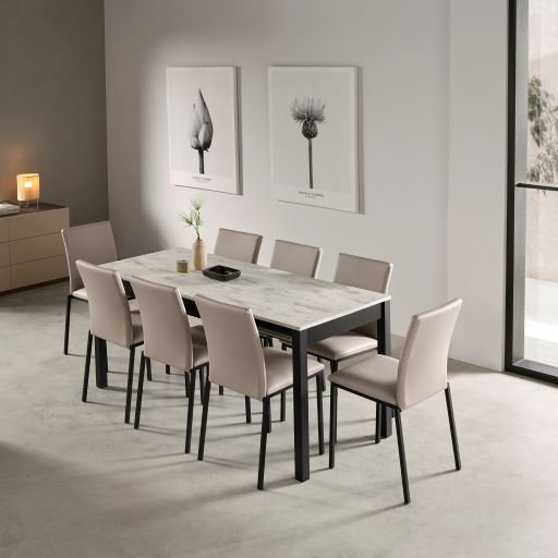 Comedor con mesa extensible