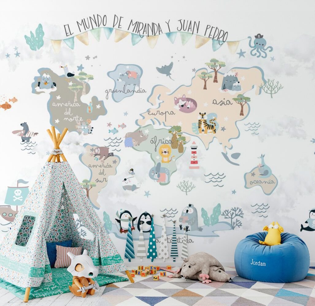 Murales para decorar dormitorios infantiles