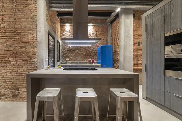 Cocina estilo industrial