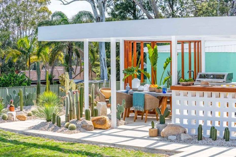 Decorar un patio exterior