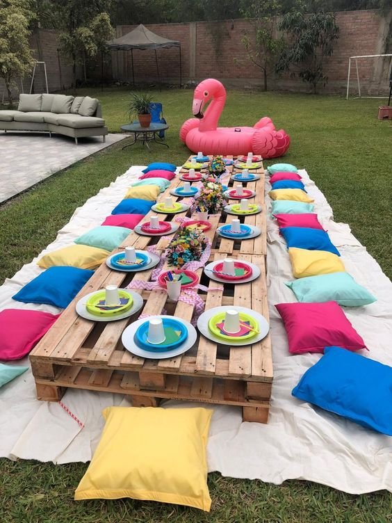 Decorar para una fiesta en el jardín