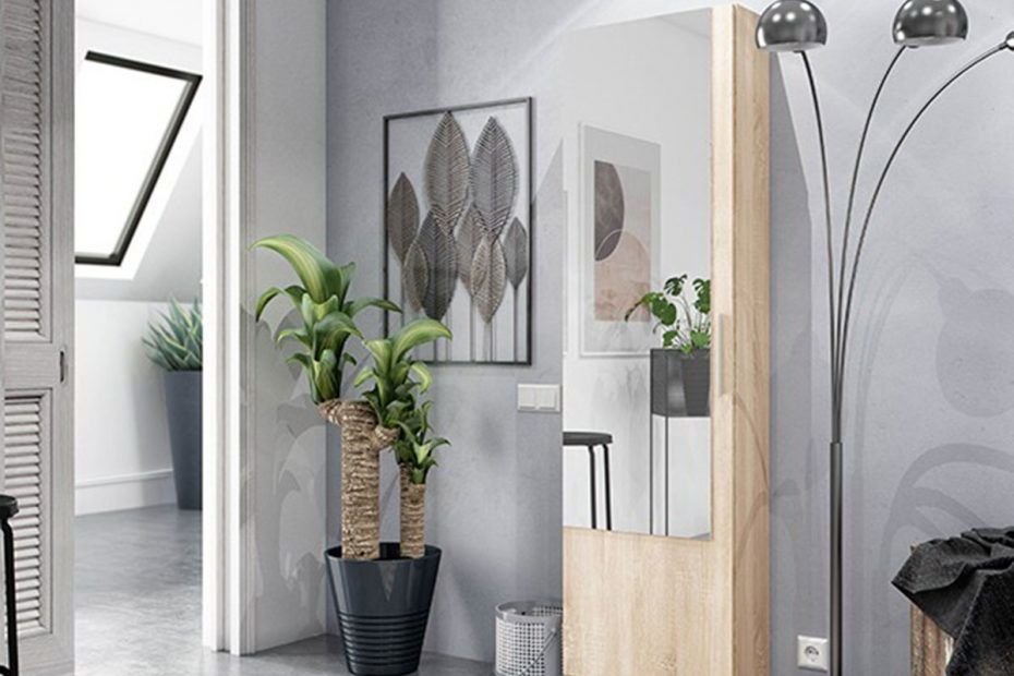 Muebles zapateros con espejo