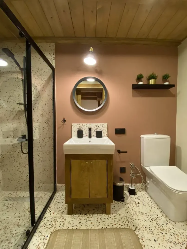 bano con terrazo